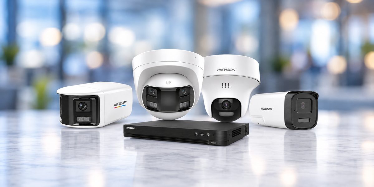 HIKVISIONの同軸対応カメラと録画機のイメージ