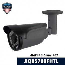 【NDAA準拠】4MP IP 屋外バレットカメラ 3.6mm